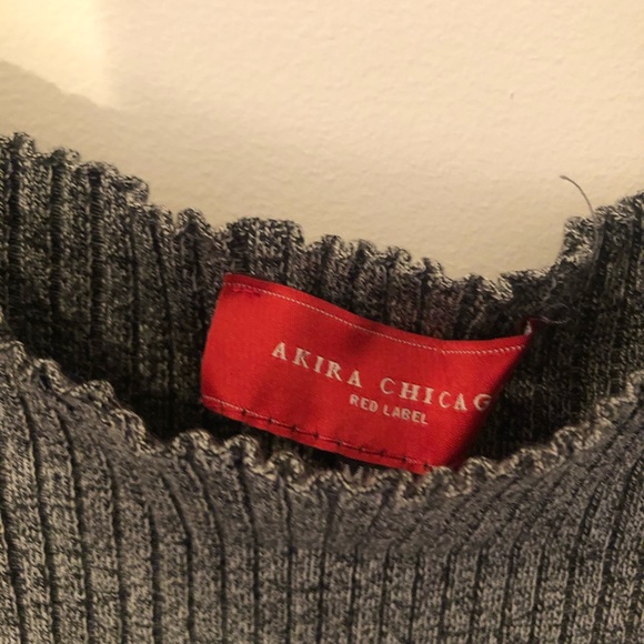 Akira Chicago Grey Party Dress - Picture 5 of 5